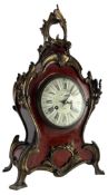 JOHN WALKER, LONDON - 19TH CENTURY BOULLE WORK 8-DAY MANTEL CLOCK