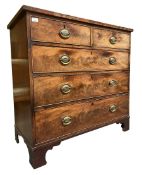 19TH CENTURY GEORGE III MAHOGANY CHEST OF DRAWERS