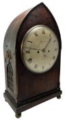 WILLIAM JAMES OF BATH - 19TH CENTURY REGENCY MAHOGANY CASED BRACKET CLOCK