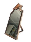 18TH CENTURY GEORGE III WALNUT PIER / EASEL MIRROR