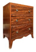 18TH CENTURY GEORGE III MAHOGANY CHEST OF DRAWERS