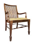 ARTS & CRAFTS MAHOGANY STICK & RAIL BACK CHILDREN'S CHAIR