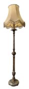 EARLY 20TH CENTURY GILTWOOD & GESSO FLOOR STANDING STANDARD LAMP
