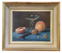 FREDERICK VICTOR BAILEY (1919-1996) - 20TH CENTURY OIL ON BOARD STILL LIFE
