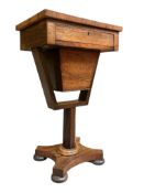 19TH CENTURY VICTORIAN ROSEWOOD LADIES' SEWING / WORK TABLE