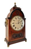 JOHN TUCKER, TIVERTON - EARLY 19TH CENTURY MAHOGANY CASED 8 DAY MANTEL CLOCK