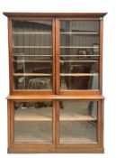 LARGE 19TH CENTURY VICTORIAN MAHOGANY LIBRARY BOOKCASE