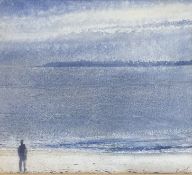 KURT JACKSON (B. 1961) - TOWARDS FRESCO, DUSK, MARCH 1992 - WATERCOLOUR ON PAPER