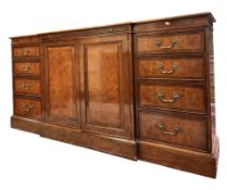 BRIGHTS OF NETTLEBED - GEORGIAN STYLE BREAKFRONT SIDEBOARD