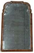 18TH CENTURY QUEEN ANNE WALNUT CUSHION MIRROR