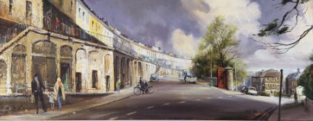 KENNETH WEBB (B. 1927) - GEORGIAN BRISTOL - OIL ON CANVAS