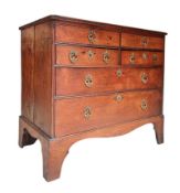 GEORGE III 18TH CENTURY FRUITWOOD & ELM COMMODE CHEST OF DRAWERS