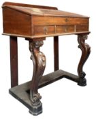 19TH CENTURY VICTORIAN MAHOGANY WRITING TABLE DESK