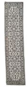 20TH CENTURY CENTRAL PERSIAN ISLAMIC KASHAN WOOL FLOOR CARPET RUNNER RUG