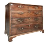 GEORGE III 19TH CENTURY MAHOGANY CHEST OF DRAWERS