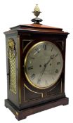 JAMES GORHAM, KENSINGTON - REGENCY 1820S MAHOGANY CASED EIGHT DAY BRACKET CLOCK