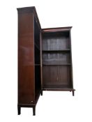 GEORGE III REVIVAL MAHOGANY CORNER BOOKCASE