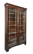 19TH CENTURY VICTORIAN MAHOGANY ASTRAGAL GLAZED TALL BOOKCASE