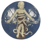 AFTER ANDREA DELLA ROBBIA - CANTAGALLI LATE 19TH CENTURY TERRACOTTA ROUNDEL