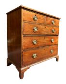 19TH CENTURY GEORGE III MAHOGANY CHEST OF DRAWERS