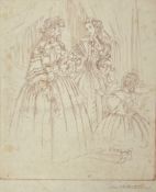 LILIAN WHITEHEAD (1894-1959) - REGENCY SCENE, 1928 - ETCHING ON PAPER