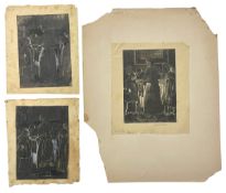 LILIAN WHITEHEAD (1894-1959) - FIRELIGHT, 1926 - THREE WOOD ENGRAVINGS