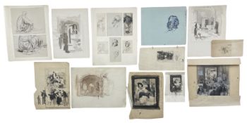 LILIAN WHITEHEAD (1894-1959) - COLLECTION OF WASH & INK SKETCHES