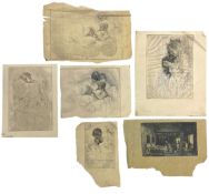 LILIAN WHITEHEAD (1894-1959) - FIVE ETCHINGS & ONE ENGRAVING - TRIALS