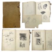 LILIAN WHITEHEAD (1894-1959) - NOTEBOOK WITH LIFE DRAWING SKETCHES, CIRCA 1921