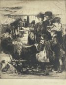 LILIAN WHITEHEAD (1894-1959) - BANK HOLIDAY, 1921 - ETCHING ON PAPER