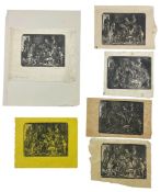 LILIAN WHITEHEAD (1894-1959) - THE NAUGHTY BOY - SIX WOOD ENGRAVINGS
