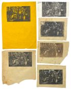 LILIAN WHITEHEAD (1894-1959) - PARKE SCENE - SIX WOOD ENGRAVINGS