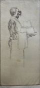 LILIAN WHITEHEAD (1894-1959) - WAITER, 1923 - ETCHING ON LIGHTWEIGHT PAPER