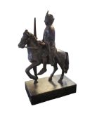 REPRODUCTION BRONZE CAROLINGIAN STATUETTE OF CHARLEMAGNE