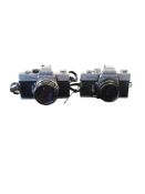 MINOLTA, JAPAN - TWO VINTAGE SRT 101 35MM SLR CAMERAS