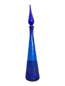 VINTAGE EMPOLI STYLE BLUE GENIE BOTTLE