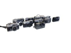 COLLECTION OF VINTAGE RANGEFINDER / VIEWFINDER / COMPACT CAMERAS