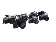 COLLECTION OF VINTAGE 35MM SLR CAMERAS