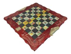 LATE 20TH CENTURY VINTAGE CHINESE PORTABLE CHESS SET