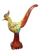 MID CENTURY ITALIAN MURANO COCKEREL STUDIO GLASS FIGURE