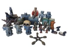 LARGE COLLECTION OF CONTEMPORARY MYTHICAL & MAGICAL RESIN DECORATIVE ORNAMENTS
