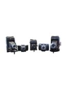 ZEISS IKON, GERMANY - FIVE VINTAGE FOLDING CAMERAS