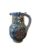 LATE 19TH CENTURY MAJOLICA PUZZLE JUG