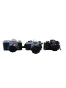 NIKON, JAPAN - THREE VINTAGE 35MM SLR CAMERAS