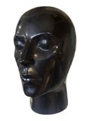 LATE 20TH CENTURY PORTUGUESE CERAMIC PAINTED HEAD / BUST