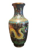 19TH CENTURY CHINESE QING DYNASTY CLOISONNE VASE
