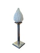 1930S ART DECO FLAME TABLE LAMP