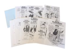 BRITISH SPORTSMAN'S CLUB - COLLECTION OF ORIGINAL MENUS & RELATED EPHEMERA
