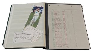 HAMPSHIRE CRICKET - COLLECTION OF PLAYERS' AUTOGRAPHS IN AN ALBUM
