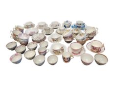 LARGE COLLECTION OF 18TH & 19TH CENTURY CHINA & PORCELAIN TEA WARES